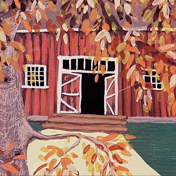 Meister Amish Theme Metal Tray from Brazil. Beautiful Vintage Art Piece for Home - Picture 3 of 15